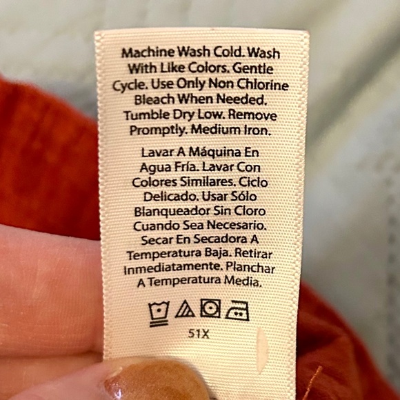 TIME AND TRU Women’s Blouse, NEVER WORN, Rusty Bronze Color, Size Small (4-6) - Picture 8 of 9